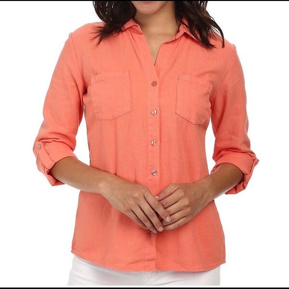 Coral blouse forever 21 Clearance